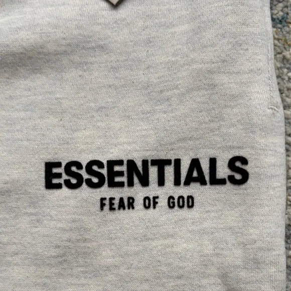 Essentials Fear Of God Relaxed Sweatpants Light Oatmeal Size XS - Picture 4 of 6